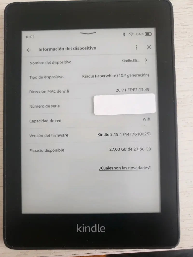 Kindle Paperwhite impermeable WiFi Bluetooth Gb 10 - 4