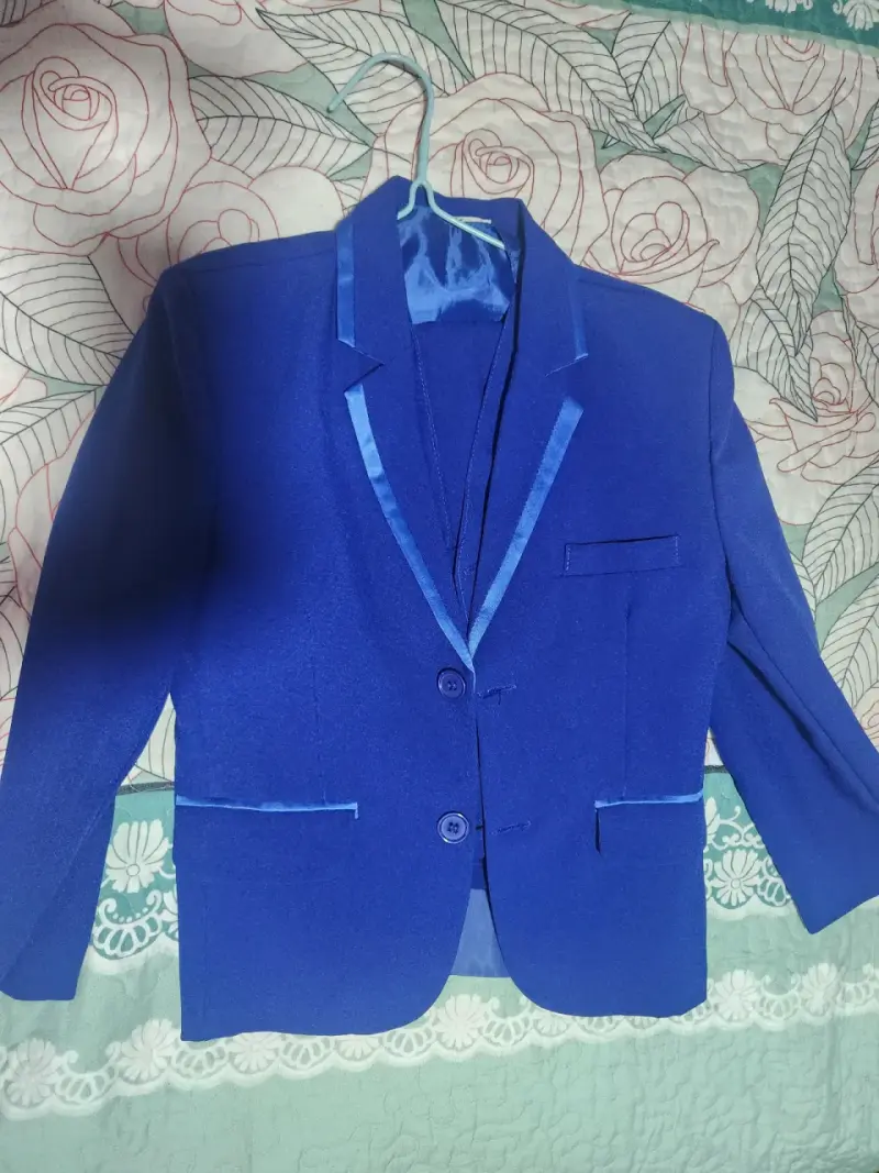 Traje azul eléctrico - 1