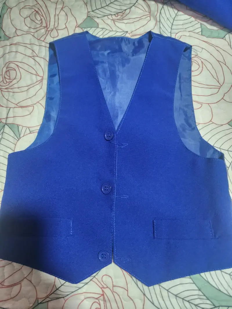 Traje azul eléctrico - 4