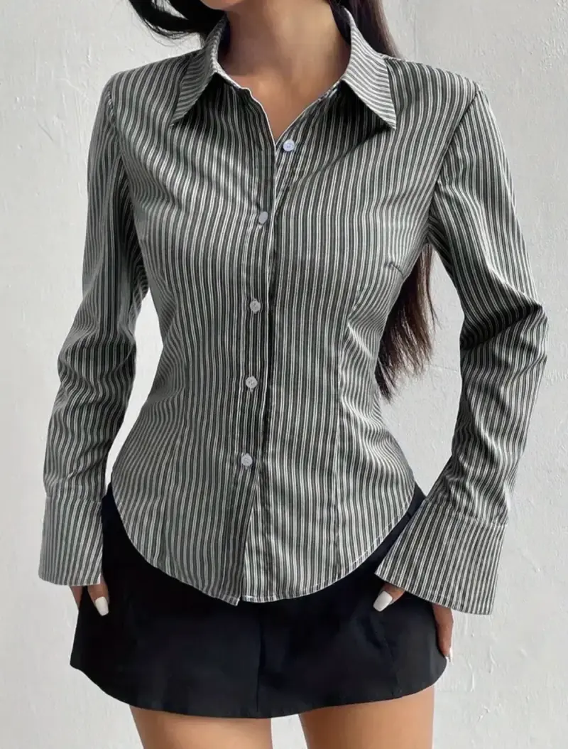Camisa rayada mujer - 1