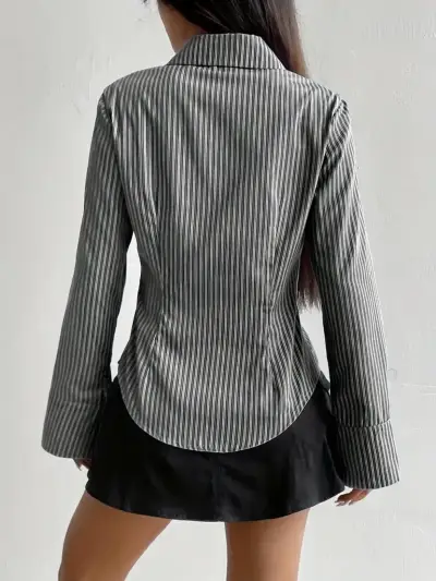 Camisa rayada mujer - miniatura 2