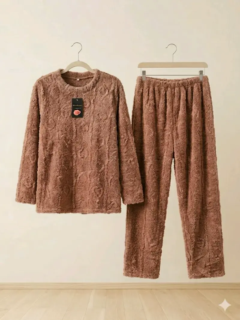 Conjunto pijama polar para dama - 1