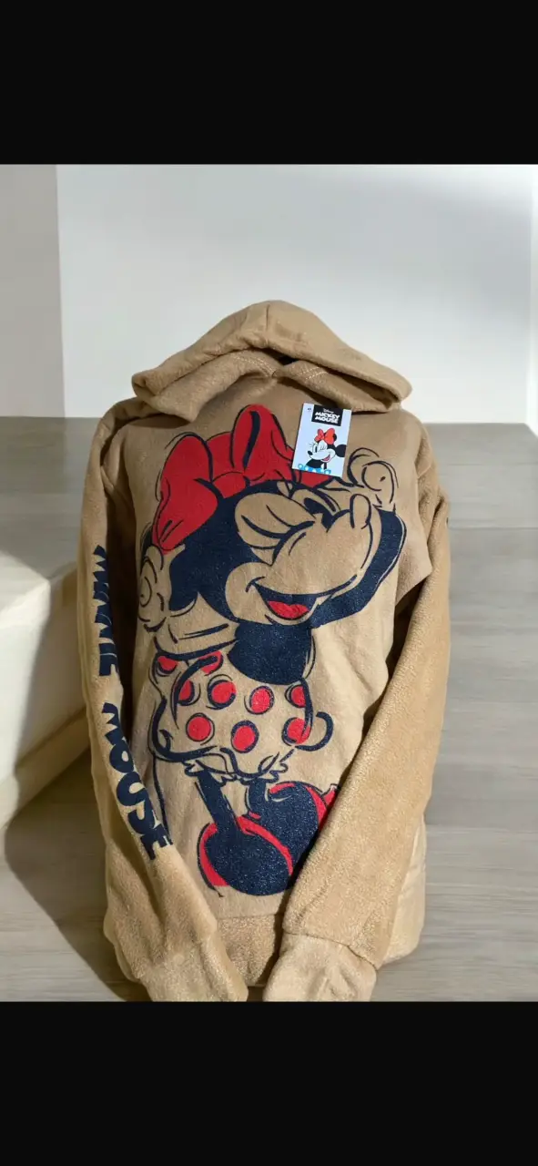 Polerón beige Minnie Mouse
