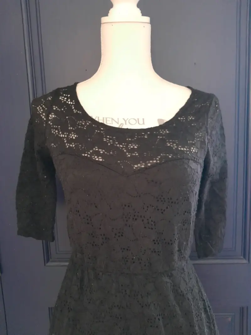 Vestido encaje negro - 2