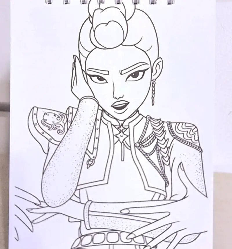 Libro Kpop Demon Hunters para colorear - 3