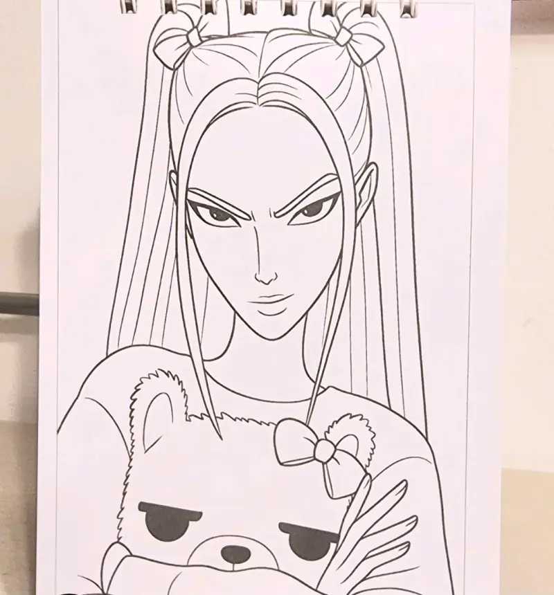 Libro Kpop Demon Hunters para colorear - 5