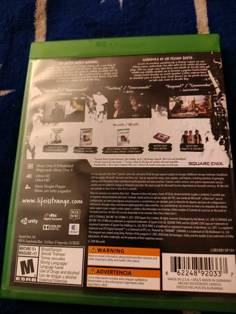 Juego Xbox One Life is Strange before the storm - 2