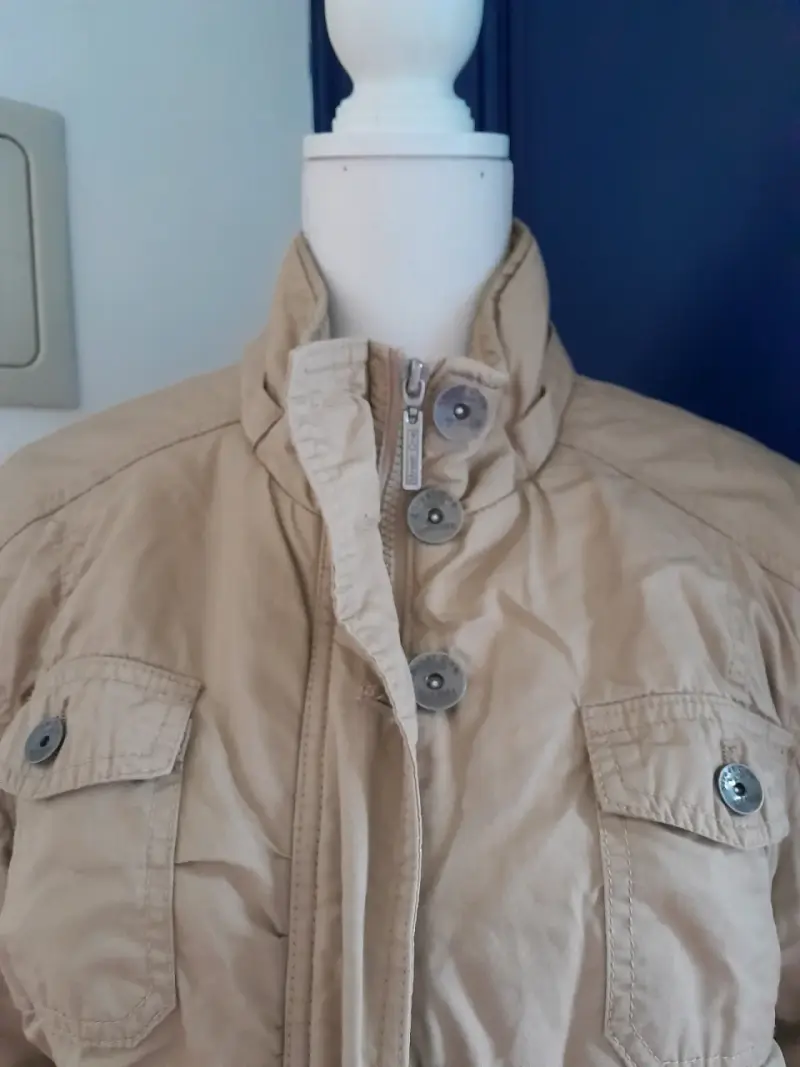 Parka beige para mujer - 3