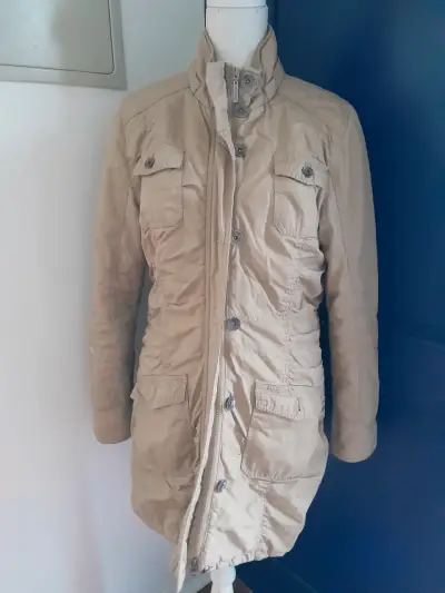 Parka beige para mujer - miniatura 4