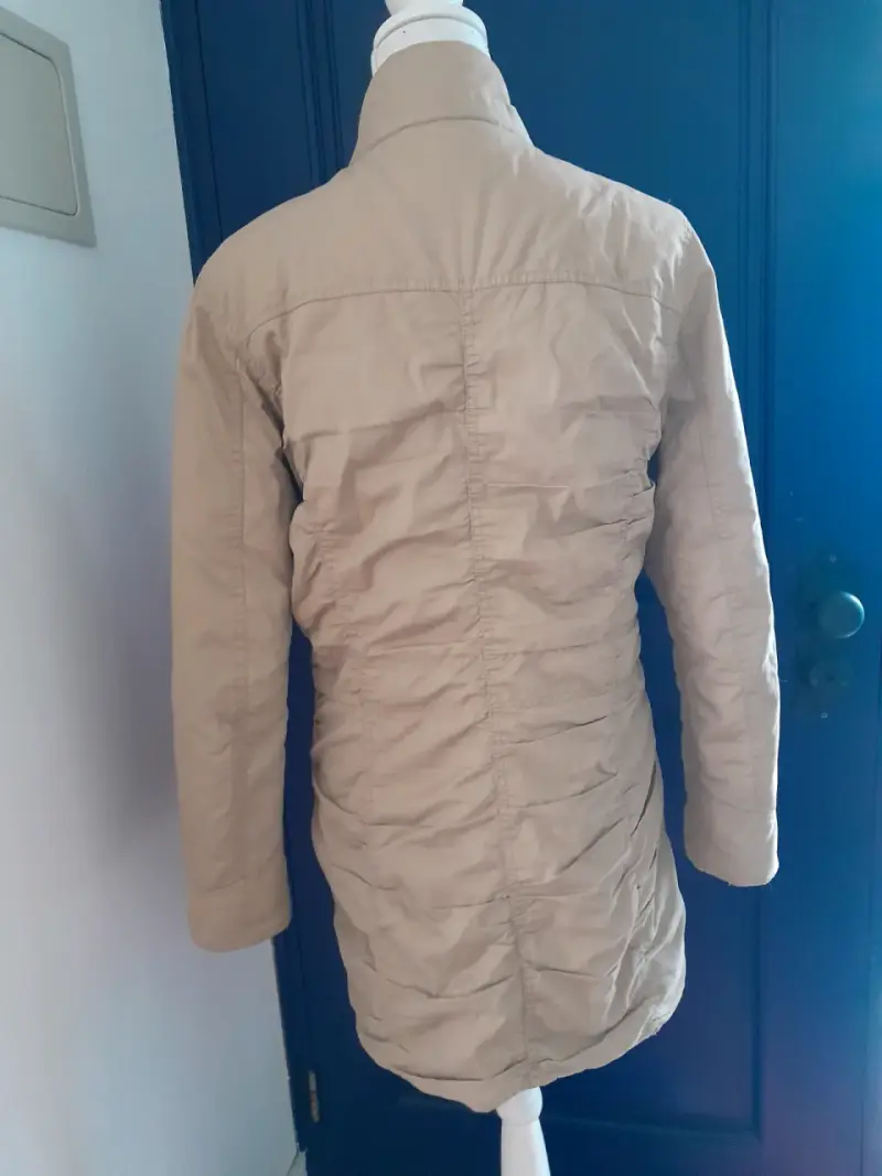 Parka beige para mujer - 5