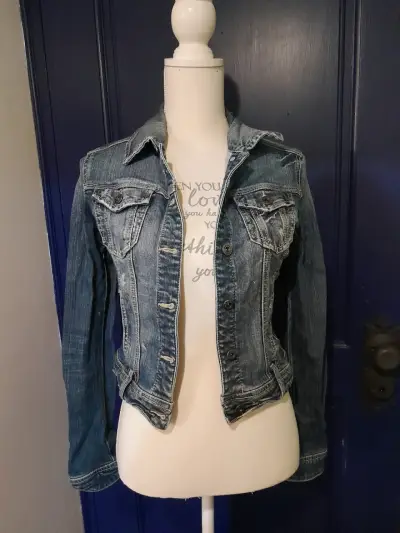 Chaqueta de mezclilla azul - miniatura 1