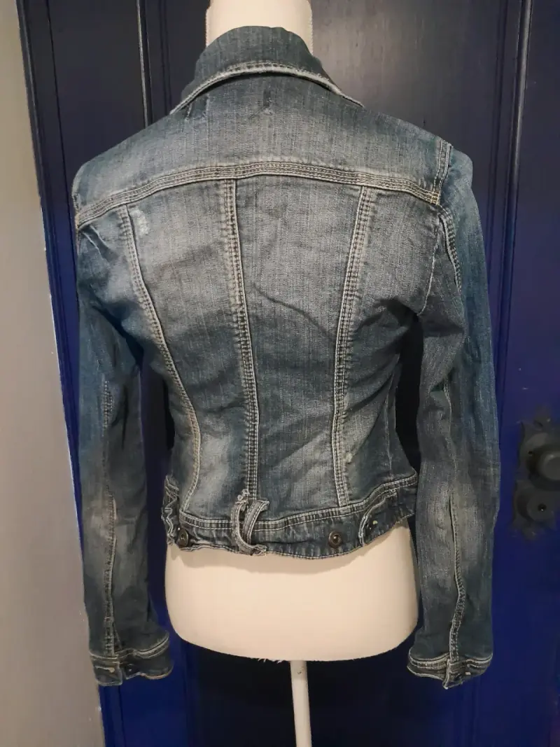 Chaqueta de mezclilla azul - 4