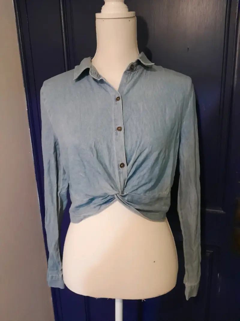 Blusa denim nudo frontal - 1