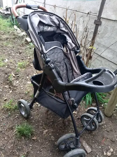 Coche de bebé gris Infanti - miniatura 2