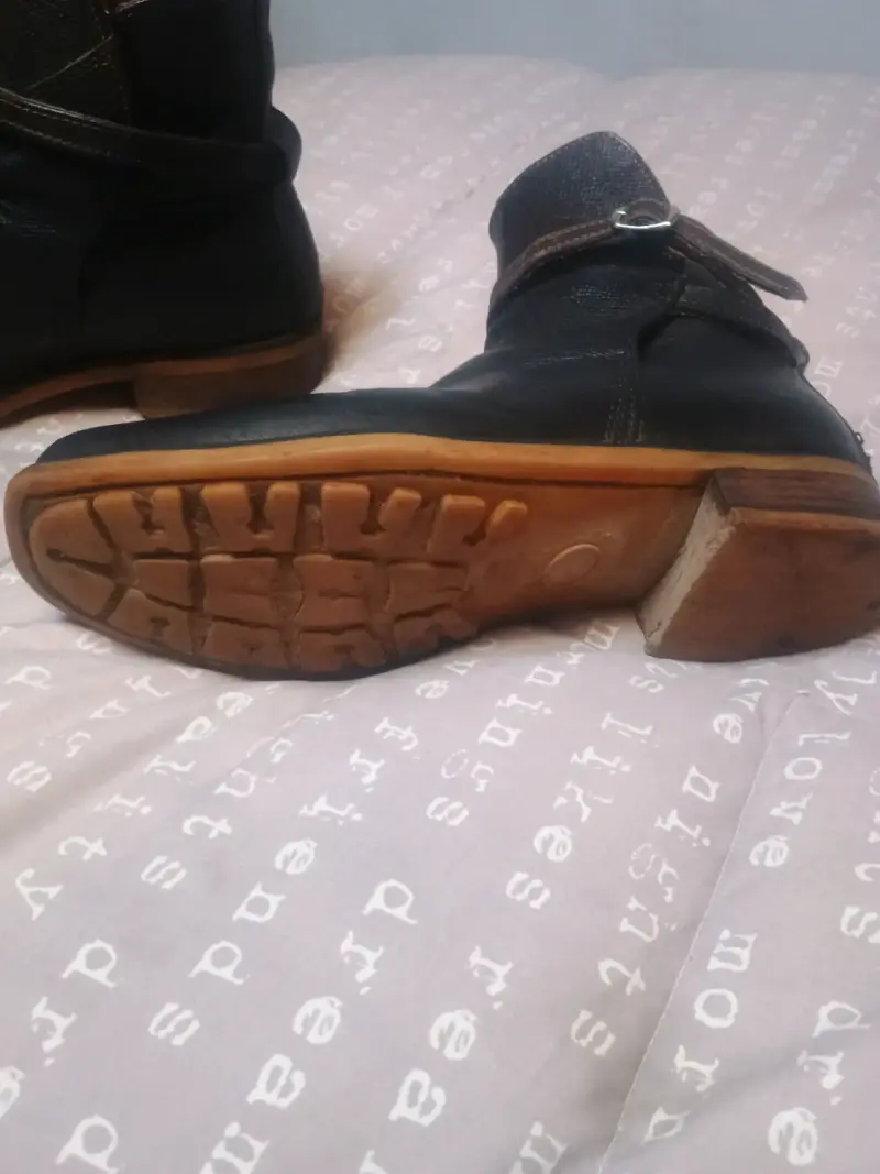Botines negros de cuero - 2