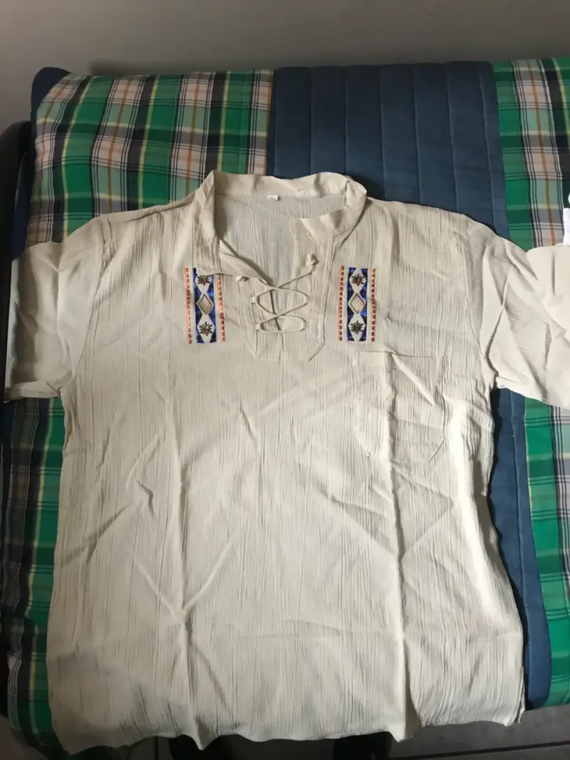 Camisa bordada talla XL