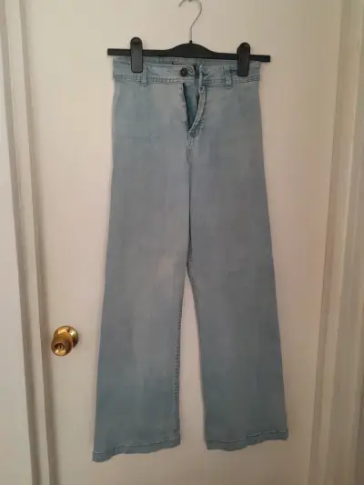 Jeans anchos azul claro - miniatura 1