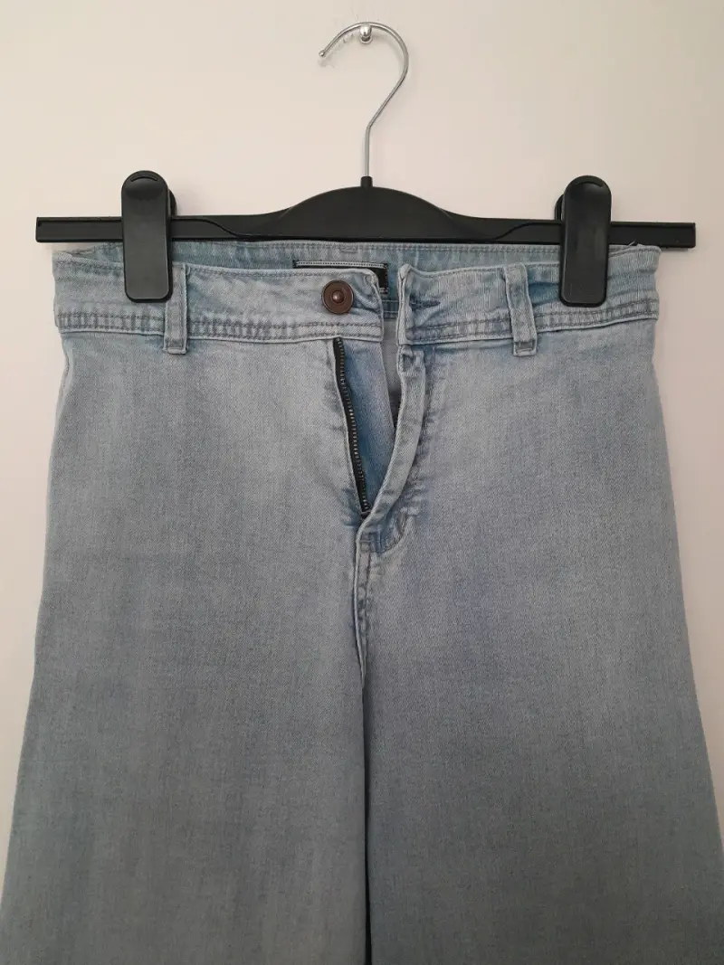 Jeans anchos azul claro - 2