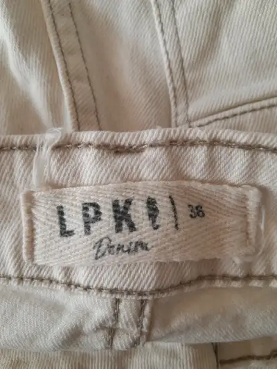 Pantalones beige campana - miniatura 5