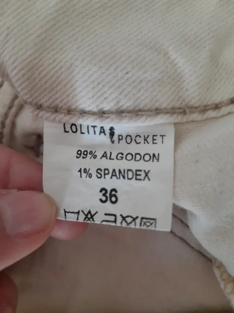 Pantalones beige campana - 6