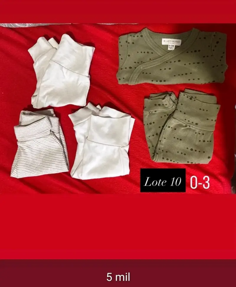 Lote de ropa bebé 0-3 meses