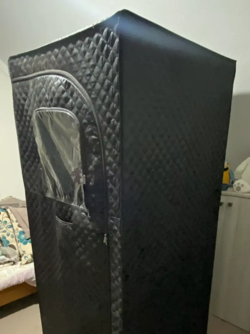 Sauna portátil negro con ventana - 5