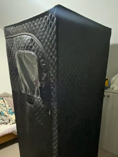 Sauna portátil negro con ventana - miniatura 5