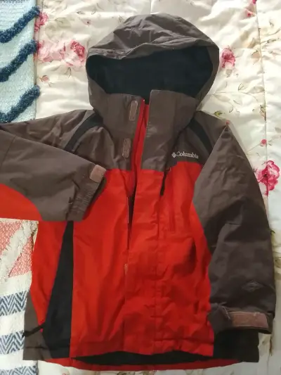 Chaqueta impermeable Columbia roja - miniatura 1