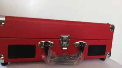 Tocadiscos portátil rojo - miniatura 2