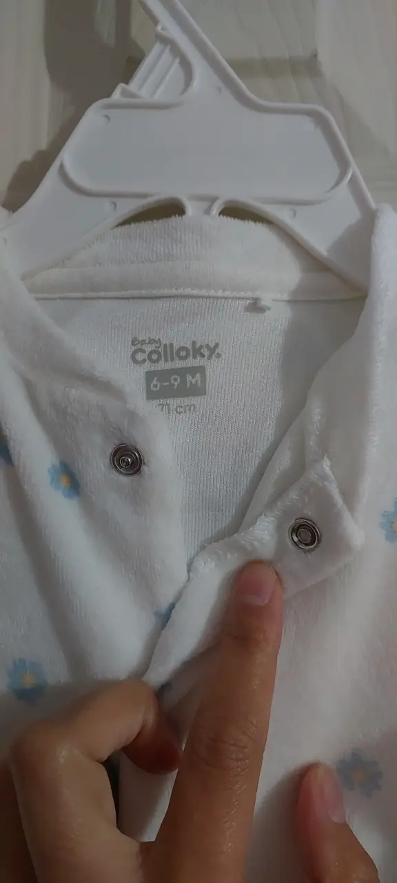 Pijama polar para bebé blanco - 2
