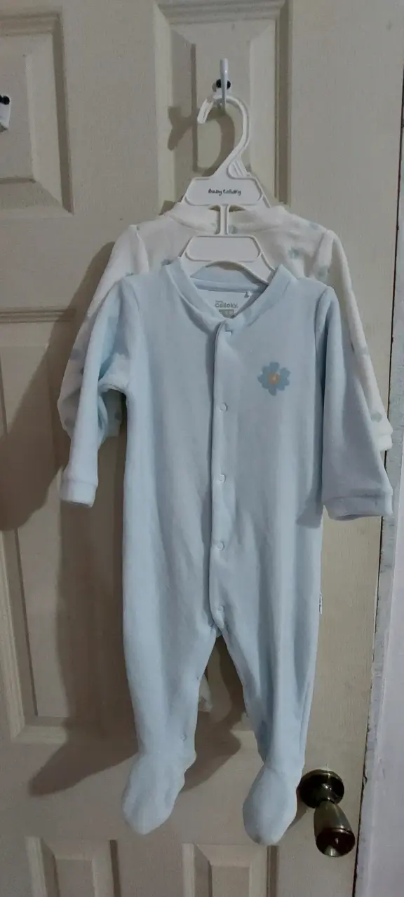Pijama polar para bebé blanco - 3