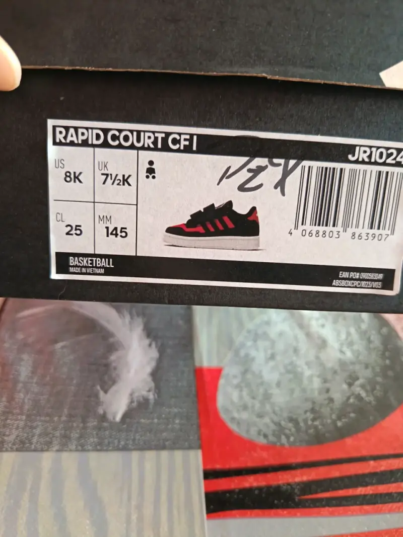 Zapatillas Adidas niño rojo y negro - 2