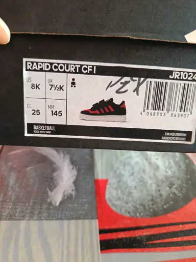 Zapatillas Adidas niño rojo y negro - miniatura 2