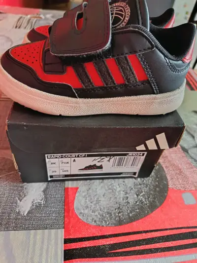 Zapatillas Adidas niño rojo y negro - miniatura 6