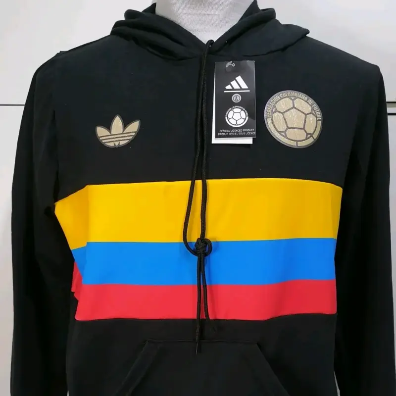 Polerón Colombia negro y multicolor - 1