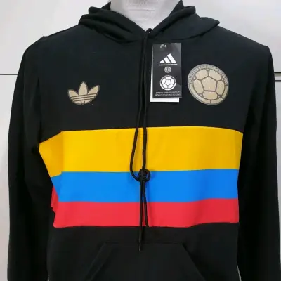 Polerón Colombia negro y multicolor - miniatura 1