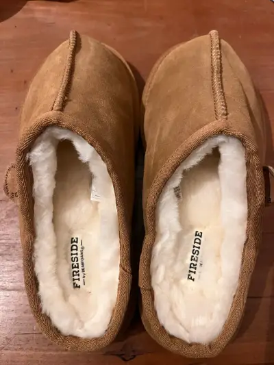 Pantuflas marrones Fireside - miniatura 1