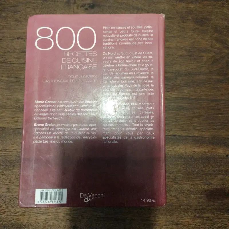 Libro 800 Recettes de Cuisine Française - 2