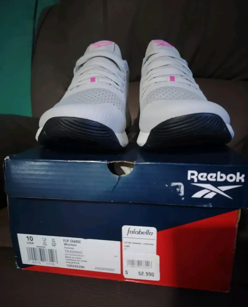 Zapatillas Reebok blancas con rosa - 2
