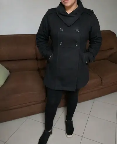 Abrigo negro Talla L - miniatura 1