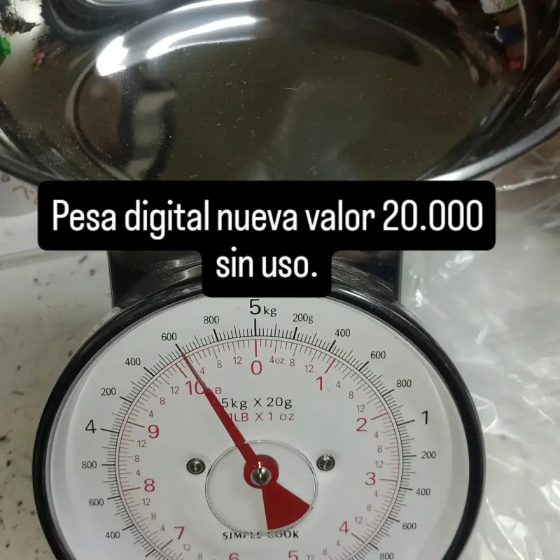 Pesa digital 5 kg nueva - 1