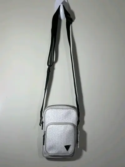 Bolso de mano beige estampado - miniatura 2