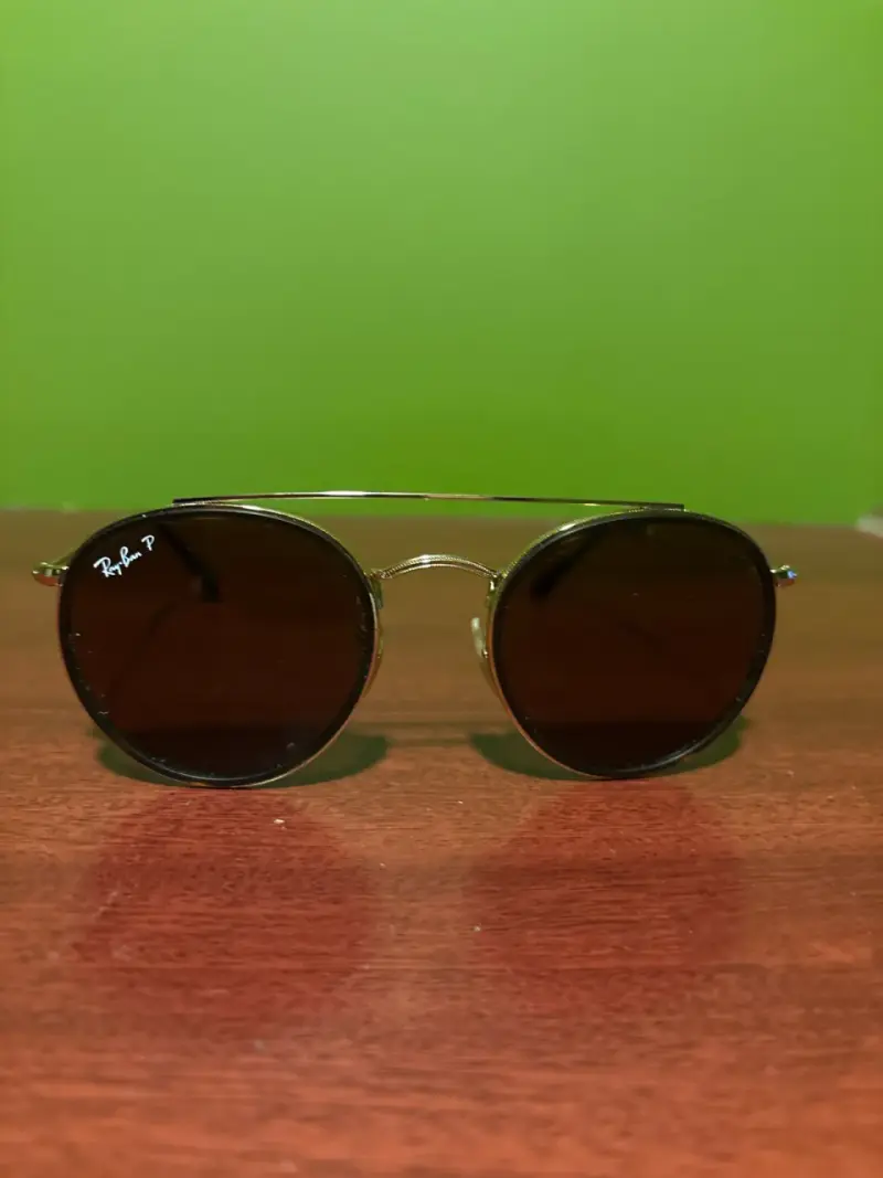 Lentes de sol Ray-Ban dorados - 2