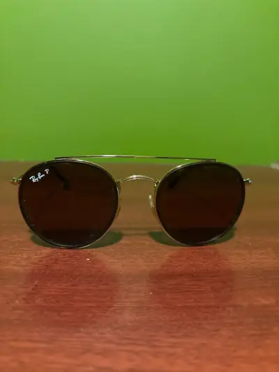 Lentes de sol Ray-Ban dorados - miniatura 2