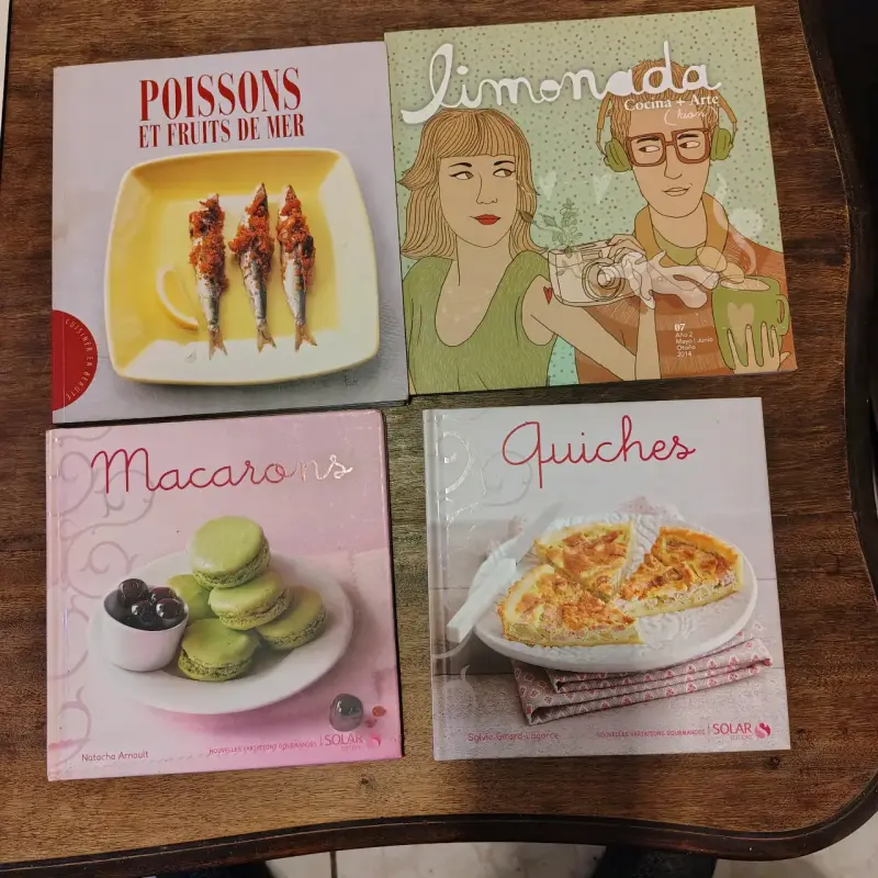Set de 4 libros de cocina