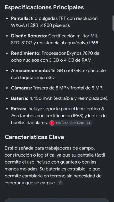 Tablet Samsung con funda resistente - miniatura 3