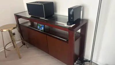 Mueble consola madera y vidrio - miniatura 2