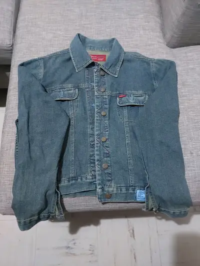 Chaqueta de mezclilla azul - miniatura 1