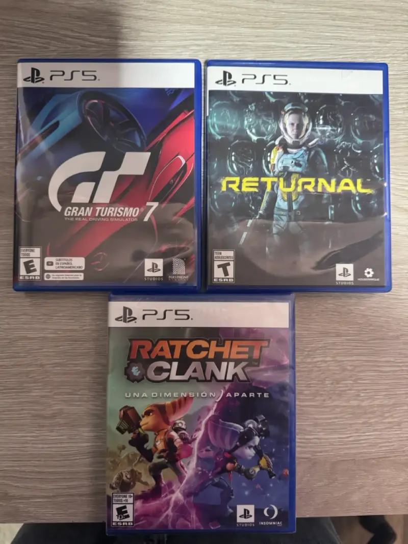 Juegos PS5 Gran Turismo, Returnal y Ratchet & Clank