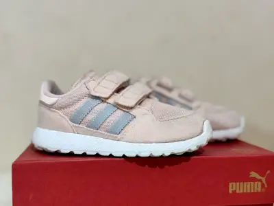Zapatillas infantiles rosadas Adidas - miniatura 1